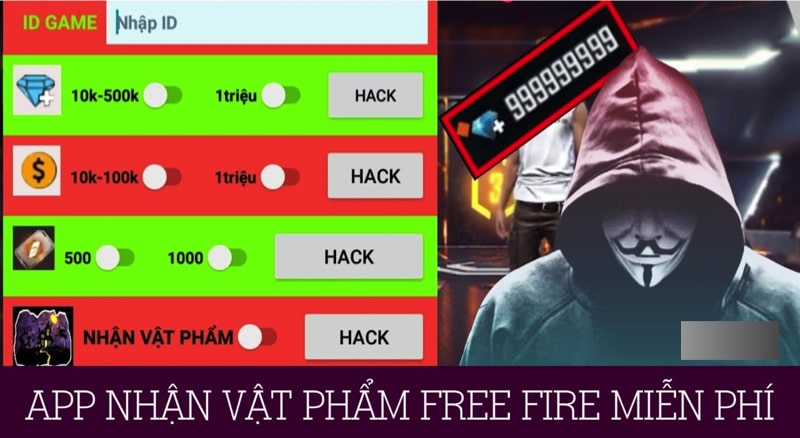 app nhận vật phẩm free fire miễn phí